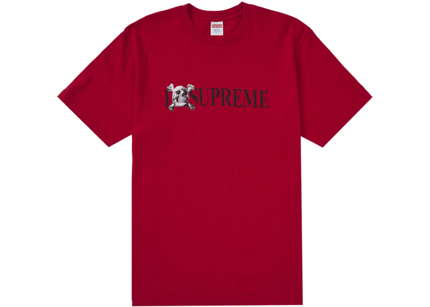 Supreme Skull Tee Red - vue 360