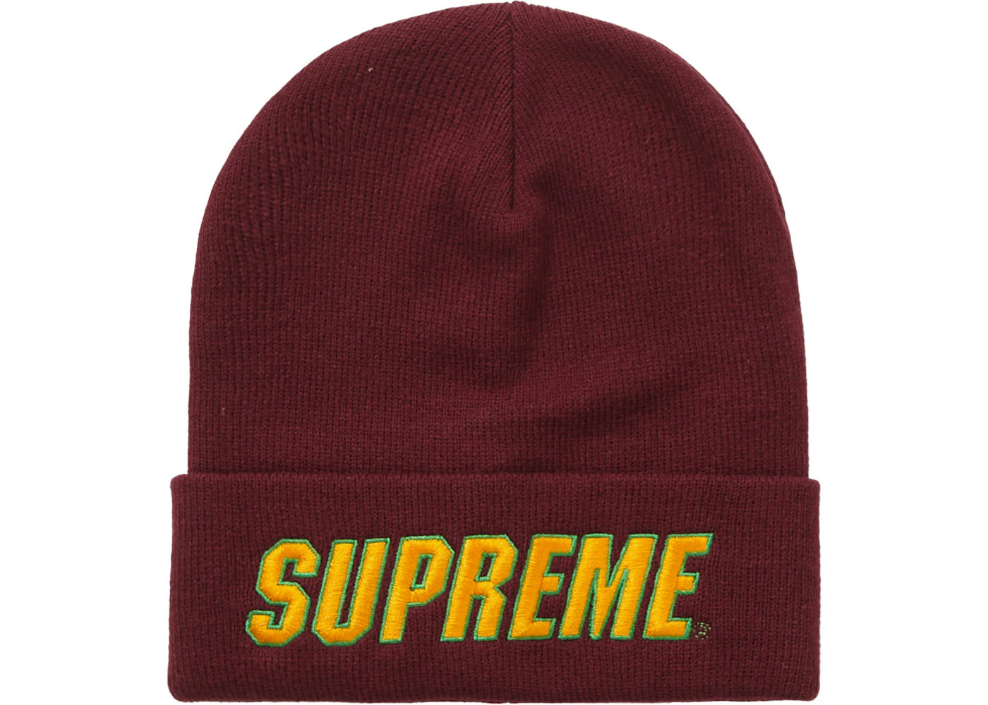 Supreme Slant Beanie Burgundy - vue secondaire A