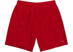 Supreme Small Box Baggy Mesh Short (SS26) Red - vue 360