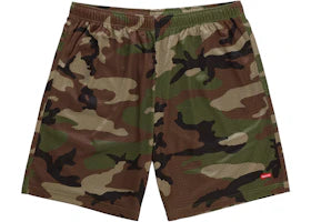 Supreme Small Box Baggy Mesh Short (SS26) Woodland Camo