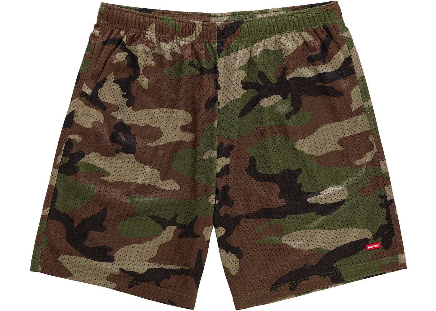 Supreme Small Box Baggy Mesh Short (SS26) Woodland Camo - vue secondaire A