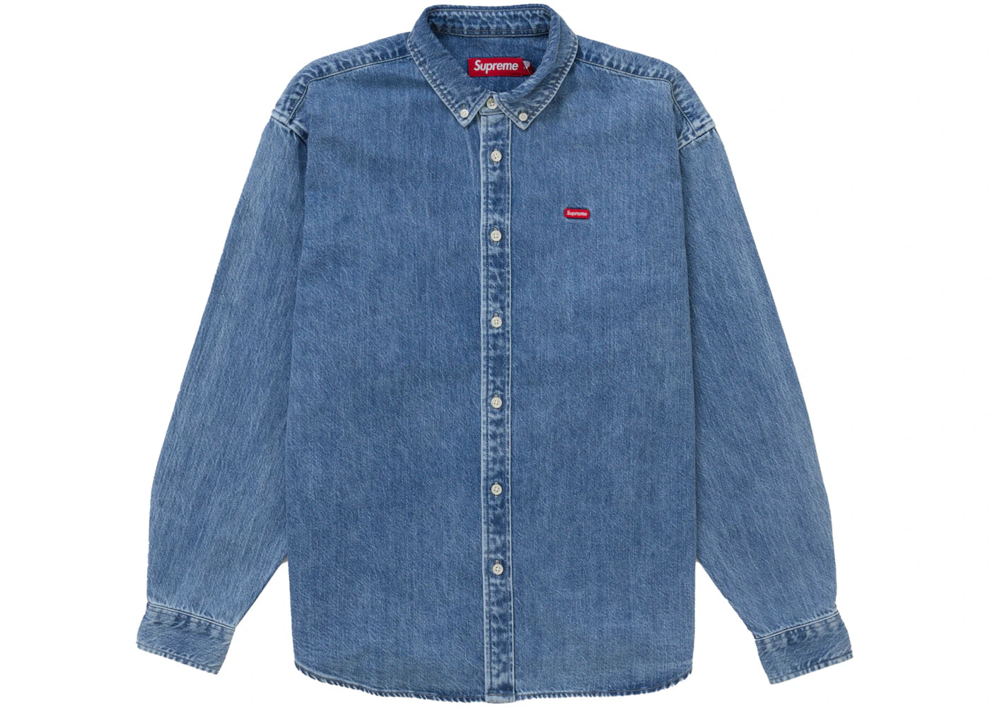 Supreme Small Box Denim Shirt Denim - vue secondaire A
