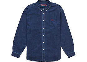 Supreme Small Box Denim Shirt (FW25) Dark Indigo