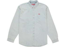 Supreme Small Box Denim Shirt (SS26) Grey - authentic Supreme apparel