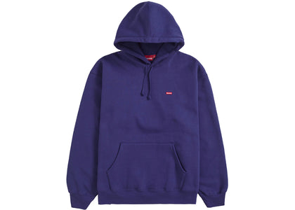 Supreme Small Box Hooded Sweatshirt (SS24) Washed Navy - apparel view 2
