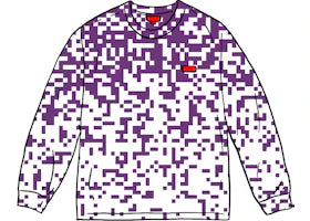 Supreme Small Box L/S L/S Tee Purple Digi Camo
