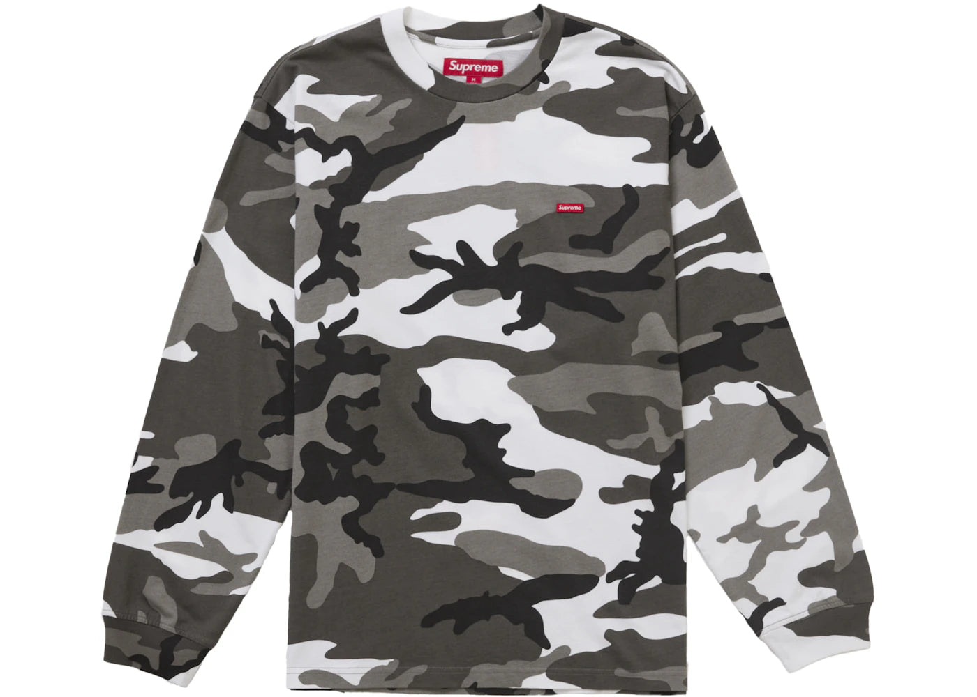 Supreme Small Box L/S Tee (SS25) Snow Camo - vue 360
