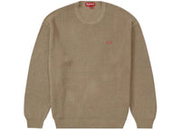 Supreme Small Box Ribbed Sweater Tan