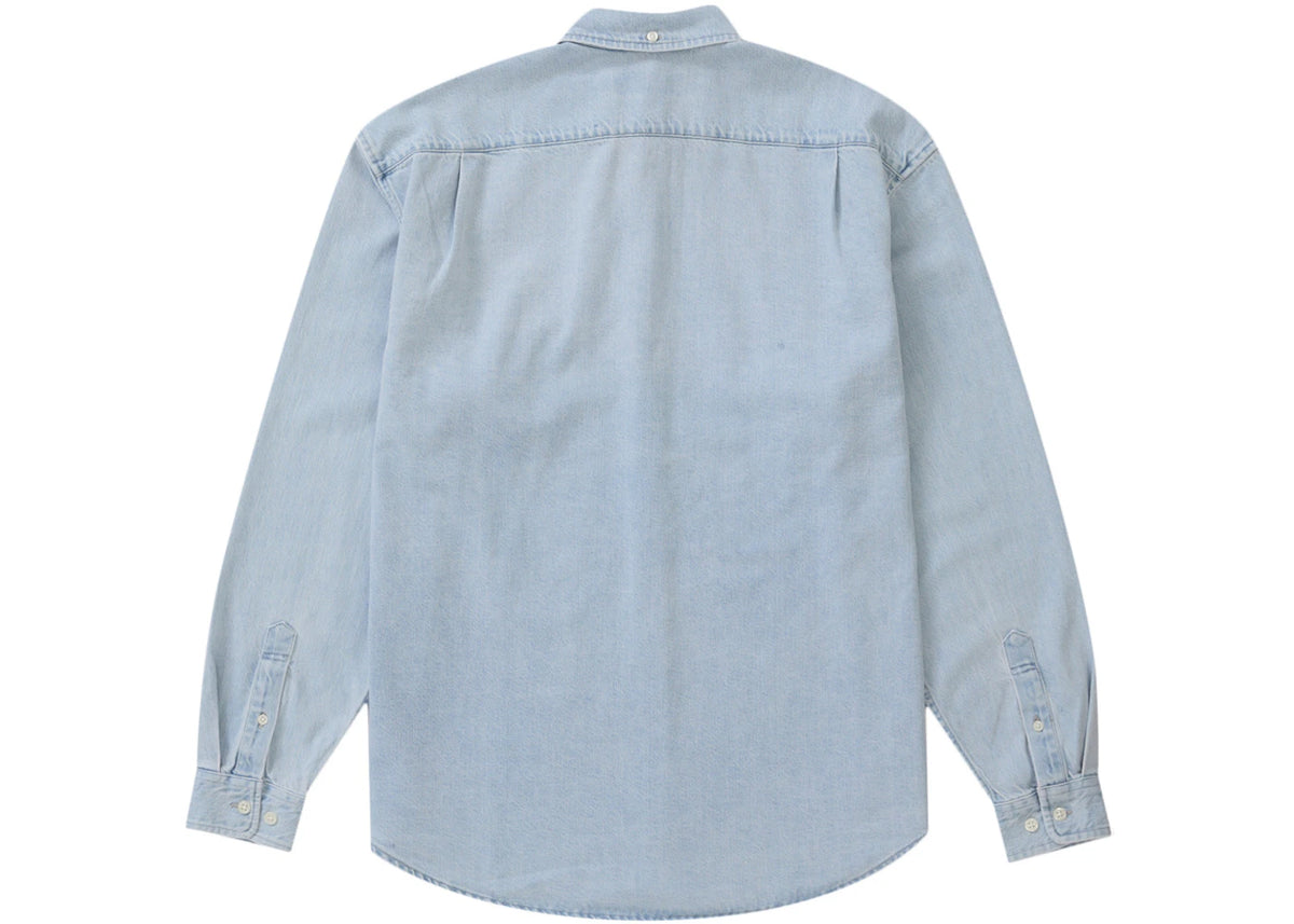 Supreme Small Box Shirt (SS24) Washed Blue - vue secondaire B