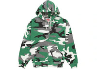Supreme Small Box Zip Up Hooded Sweatshirt (FW25) Green Camo