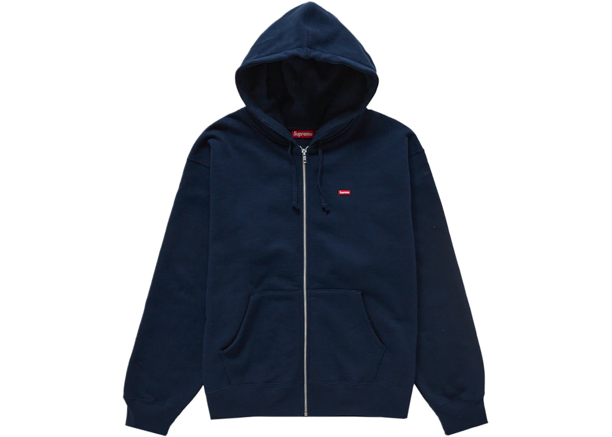 Supreme Small Box Hooded Sweatshirt (FW24) Navy - vue secondaire A
