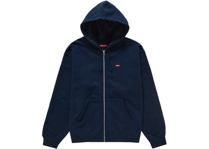 Supreme Small Box Hooded Sweatshirt (FW24) Navy - apparel view 2