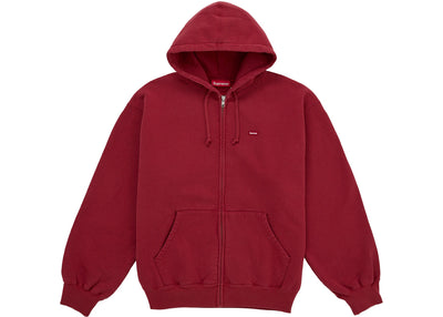 Supreme Small Box Zip Up Sweatshirt (SS26) Dark Red