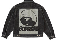 Supreme Smurfs Denim Trucker Jacket Black