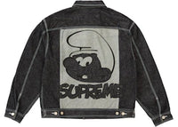 Supreme Smurfs Denim Trucker Jacket Black