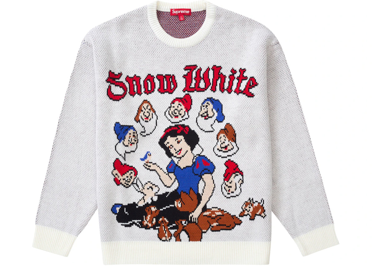 Supreme Snow White Sweater White - vue secondaire A