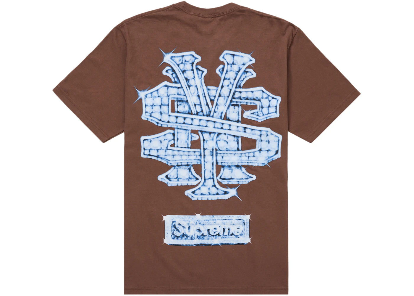 Supreme Snowman Tee Brown - vue secondaire B