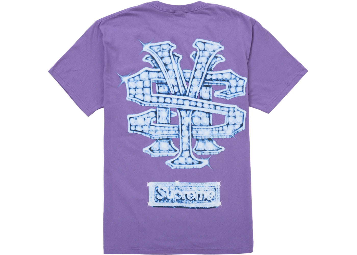 Supreme Snowman Tee Purple - vue secondaire A