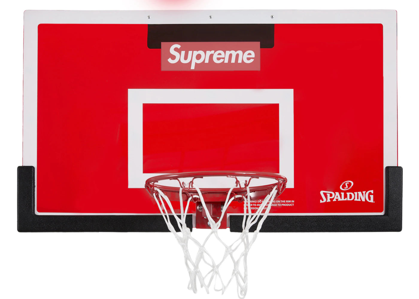 Supreme Spalding Mini Basketball Hoop Red - vue secondaire B