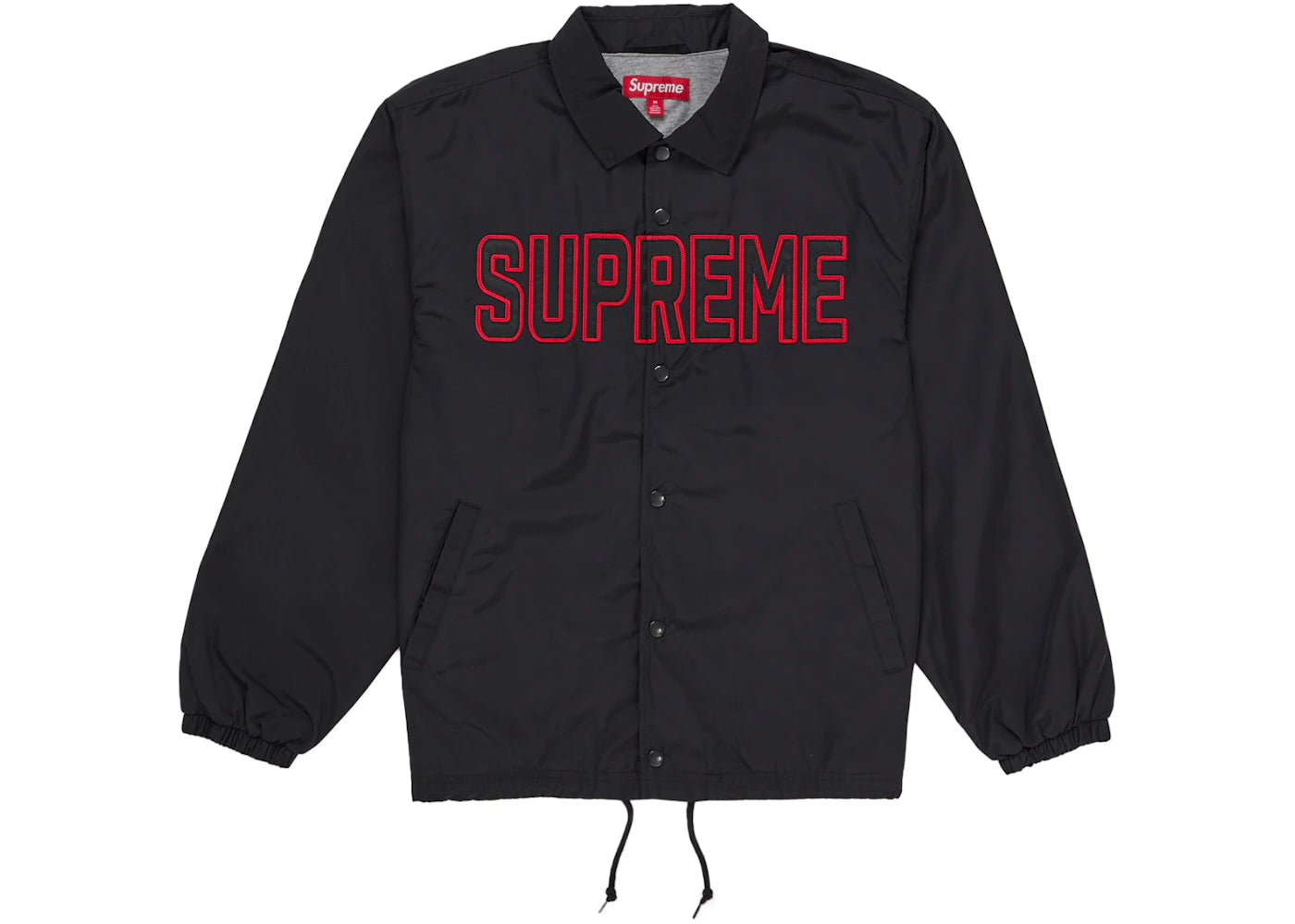 Supreme Spellout Coaches Jacket Black - vue 360