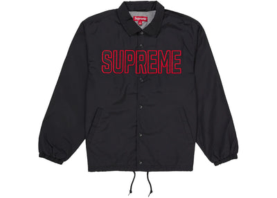 Supreme Spellout Coaches Jacket Black