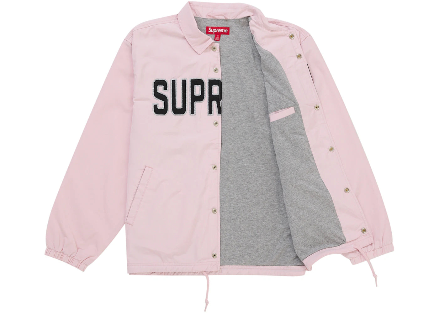 Supreme Spellout Coaches Jacket Pink - vue secondaire B