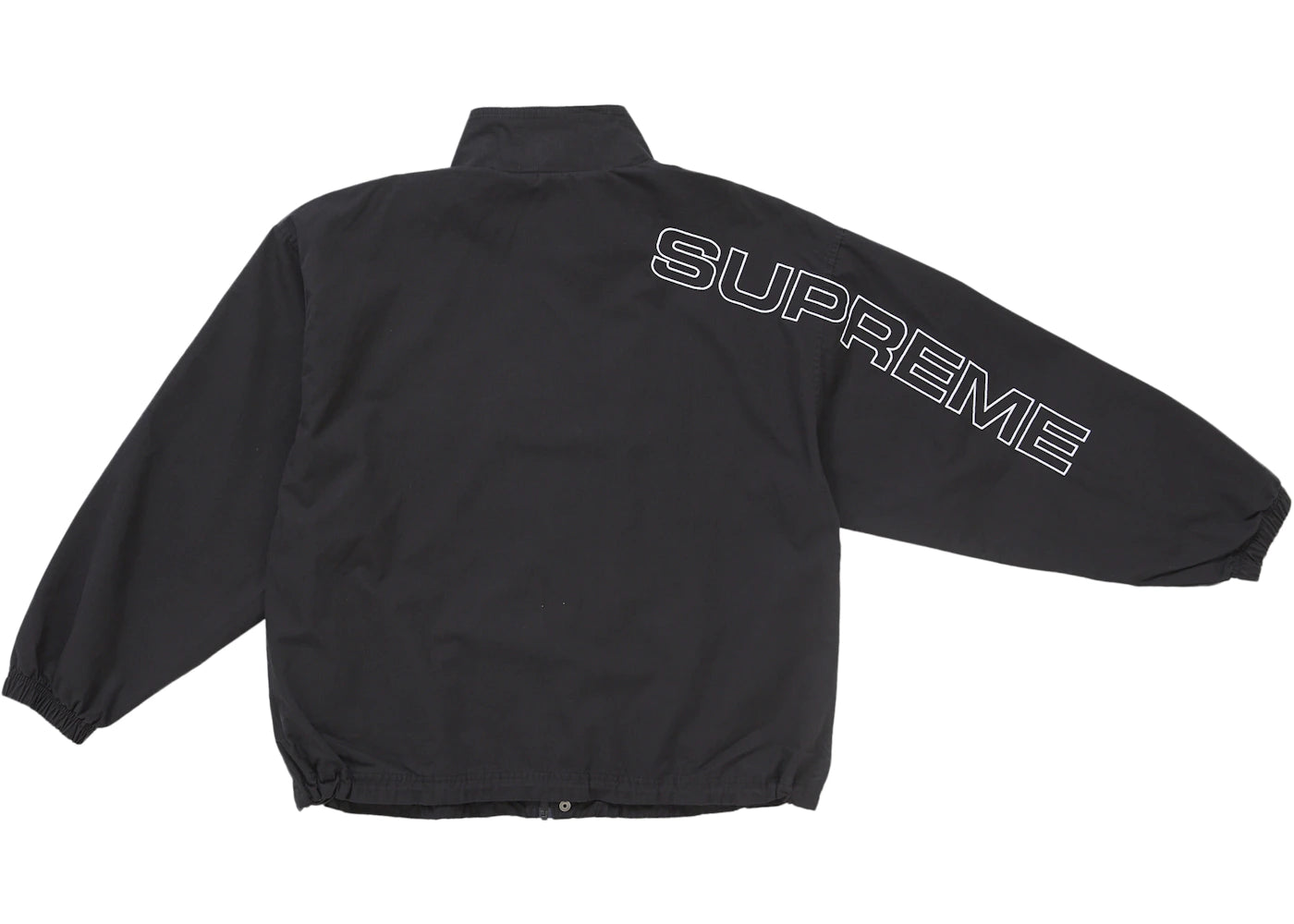 Supreme Spellout Embroidered Ripstop Track Jacket Black