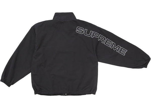 Supreme Spellout Embroidered Ripstop Track Jacket Black