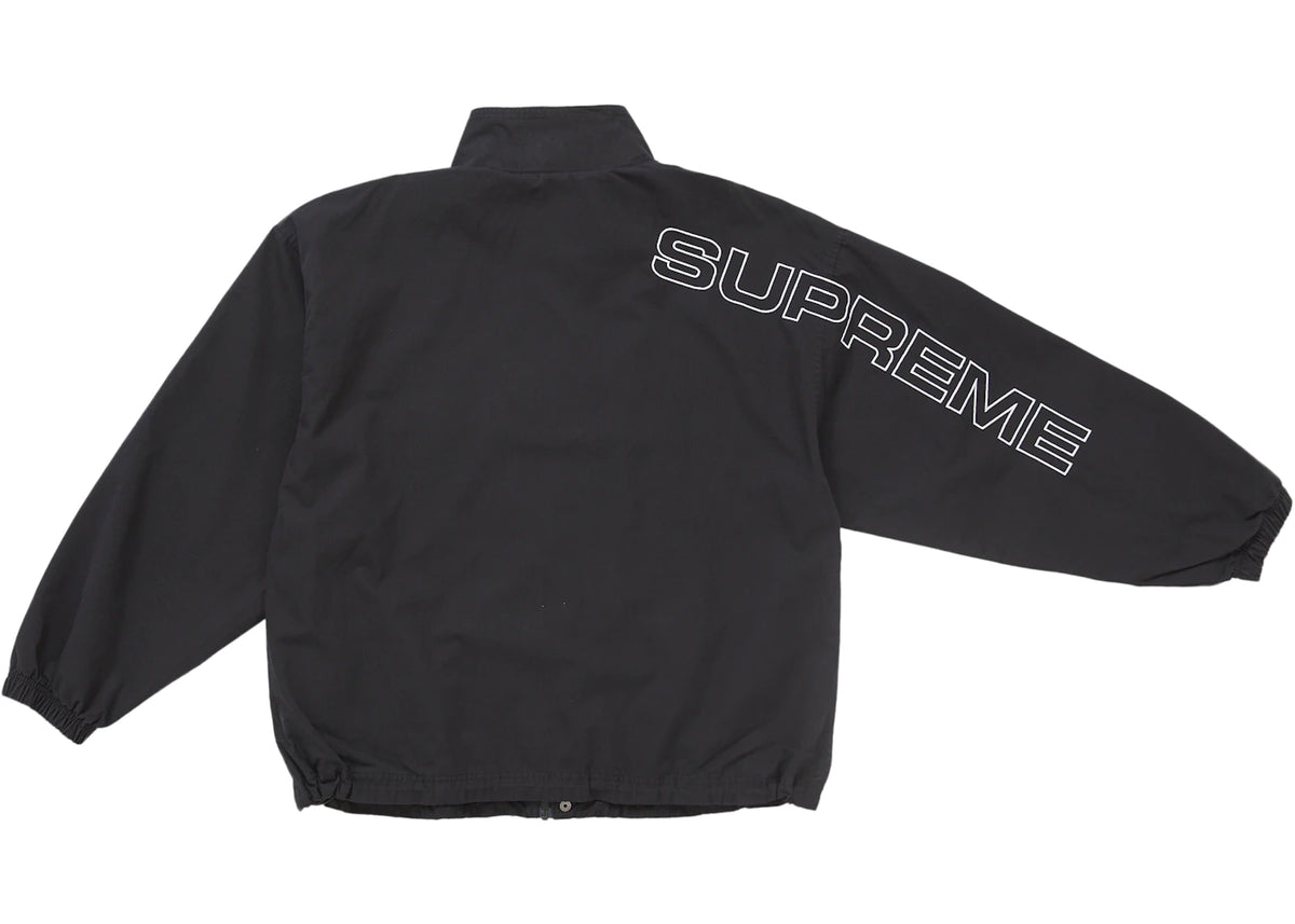 Supreme Trainingsjacke mit Schriftzugstickerei aus Ripstop-Gewebe, Schwarz - vue secondaire B