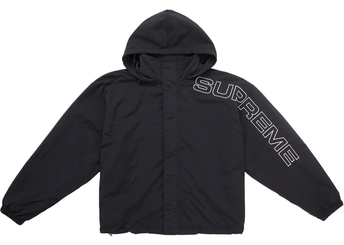 Supreme Spellout Embroidered Track Jacket (FW24) Black - vue secondaire A