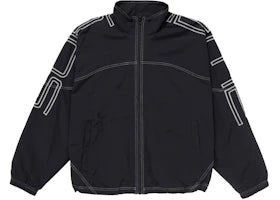 Supreme Spellout Embroidered Track Jacket (SS25) Black