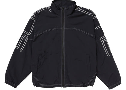 Supreme Spellout Embroidered Track Jacket (SS25) Black - apparel view 2