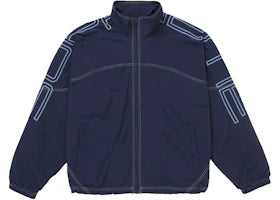 Supreme Spellout Embroidered Track Jacket (SS25) Navy
