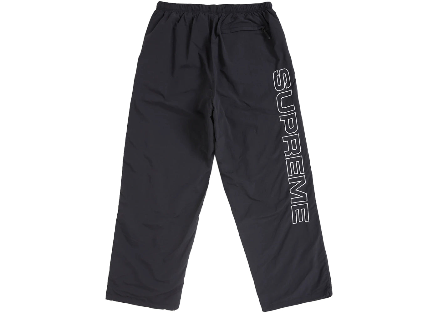 Supreme Spellout Embroidered Track Pant (FW24) Black - vue secondaire B
