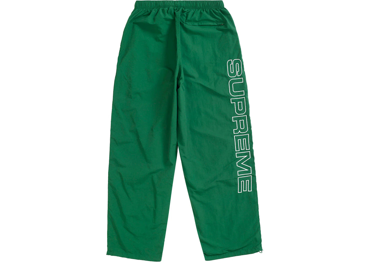 Supreme Spellout Embroidered Track Pant (FW24) Dark Green - vue secondaire B