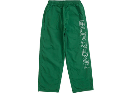 Supreme Spellout Embroidered Track Pant (FW24) Dark Green - product view 2