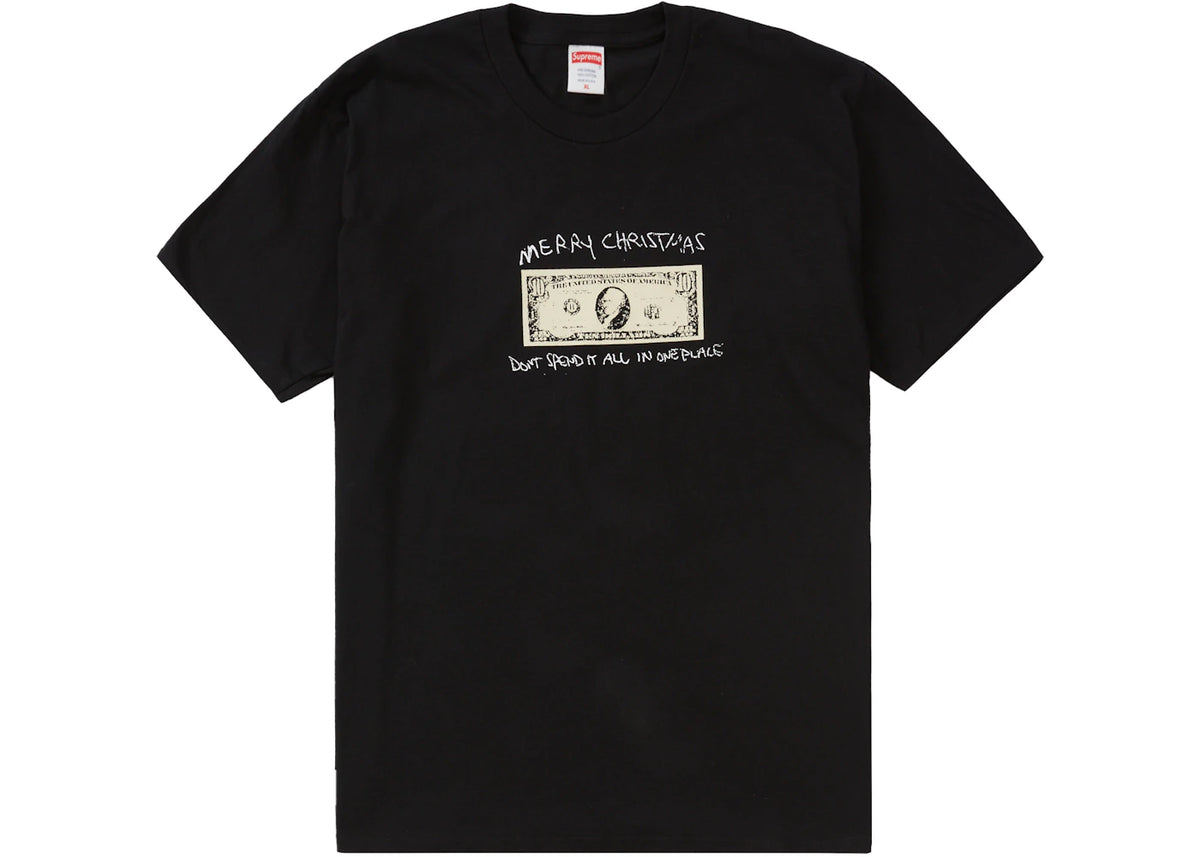 Supreme Spend It Tee Black - vue 360