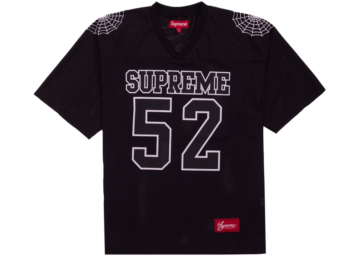 Supreme Spiderweb Football Jersey Black - vue secondaire A