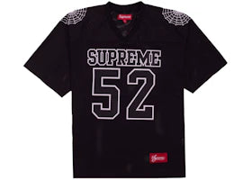 Supreme Spiderweb Football Jersey Black