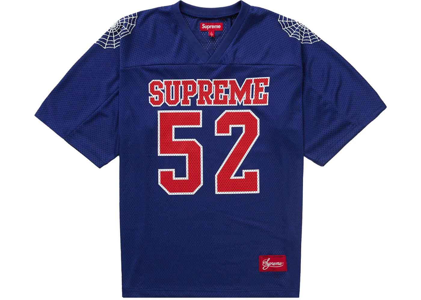 Supreme Spiderweb Football Jersey Navy - vue secondaire A