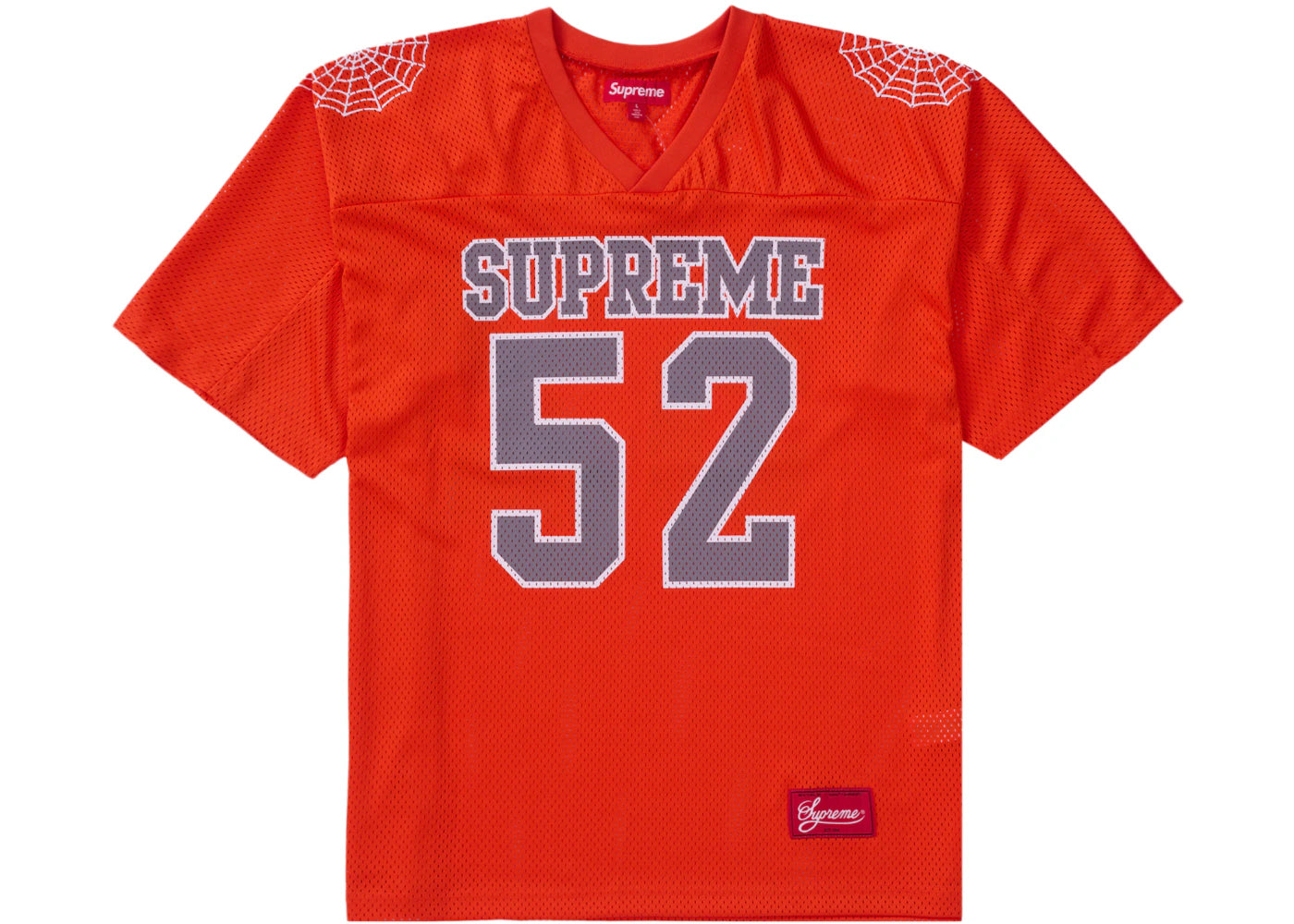 Supreme Spiderweb Football Jersey Orange - vue secondaire A