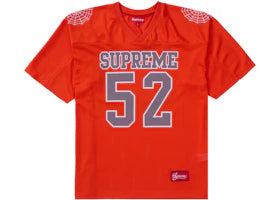 Supreme Spiderweb Football Jersey Orange