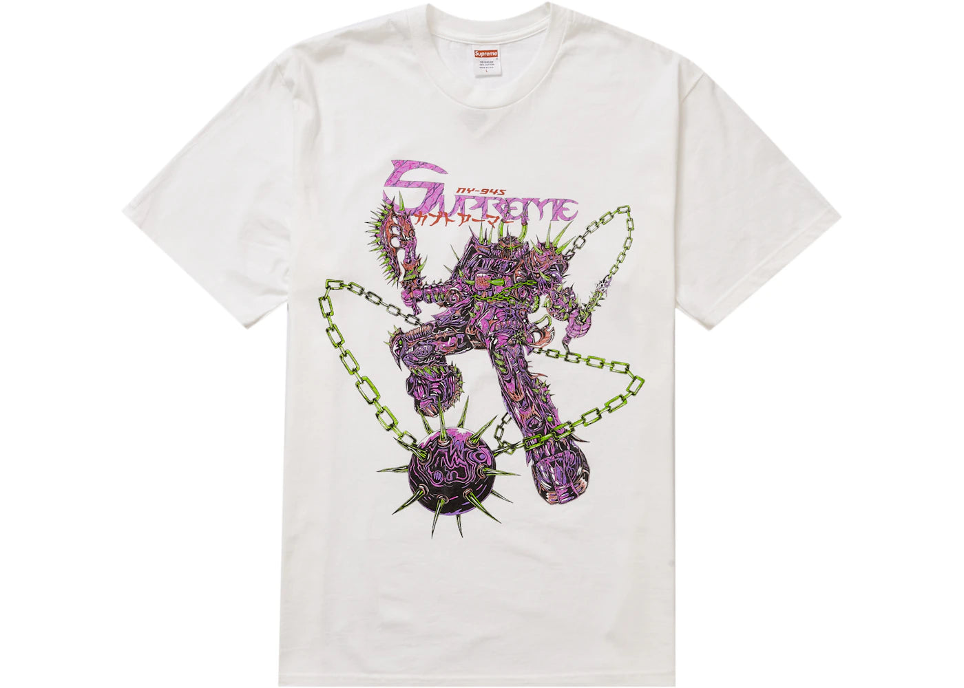 Supreme Spikes Tee White - vue secondaire A