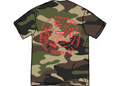 Supreme Spiral Tee Woodland Camo - product view 2