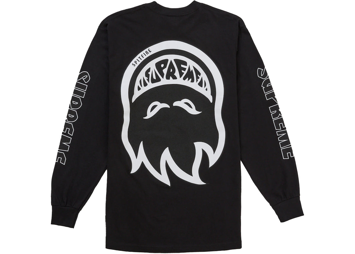 Supreme Spitfire Bighead L/S Tee Black - vue secondaire A