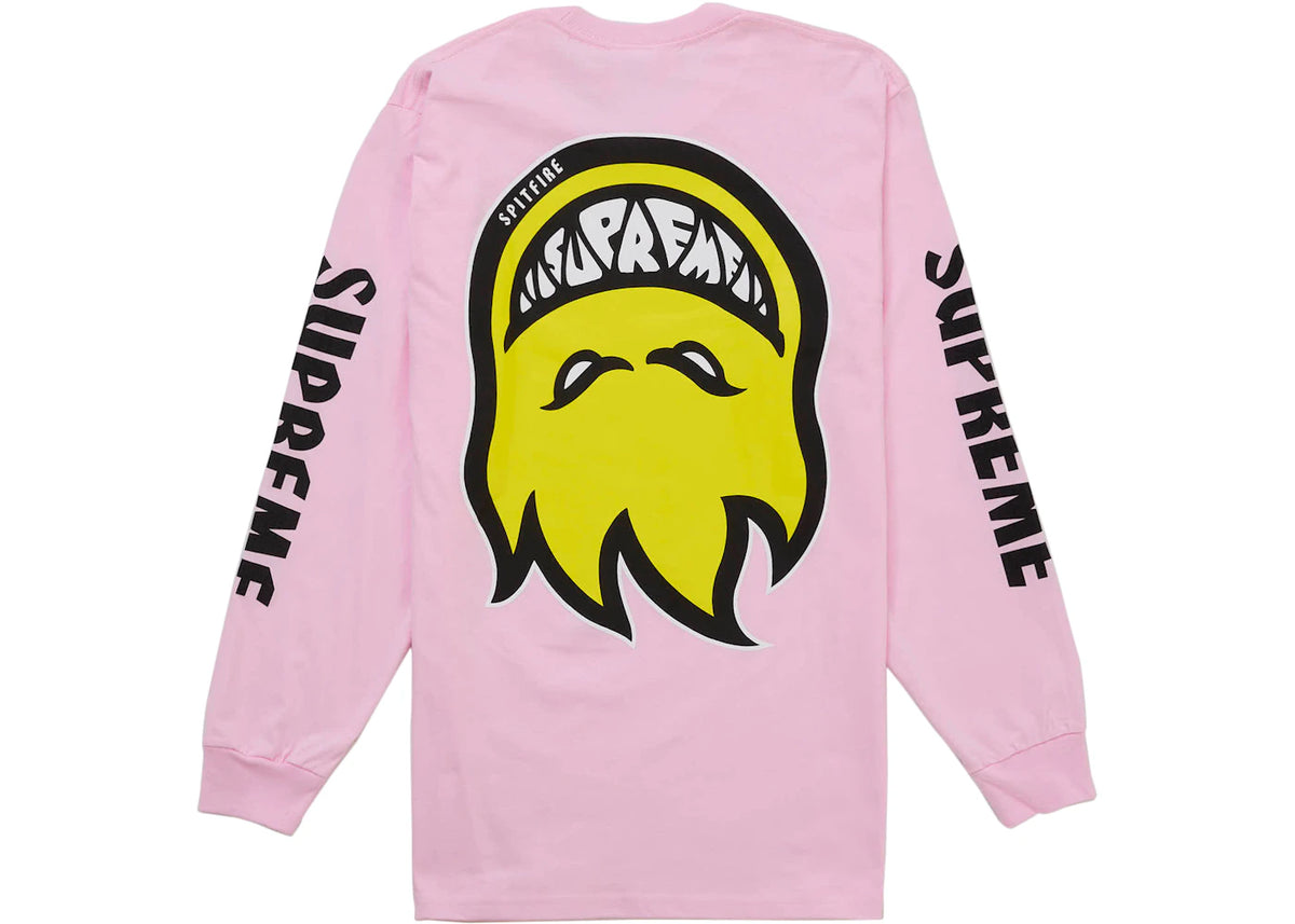 Supreme Spitfire Bighead L/S Tee Pink - vue 360