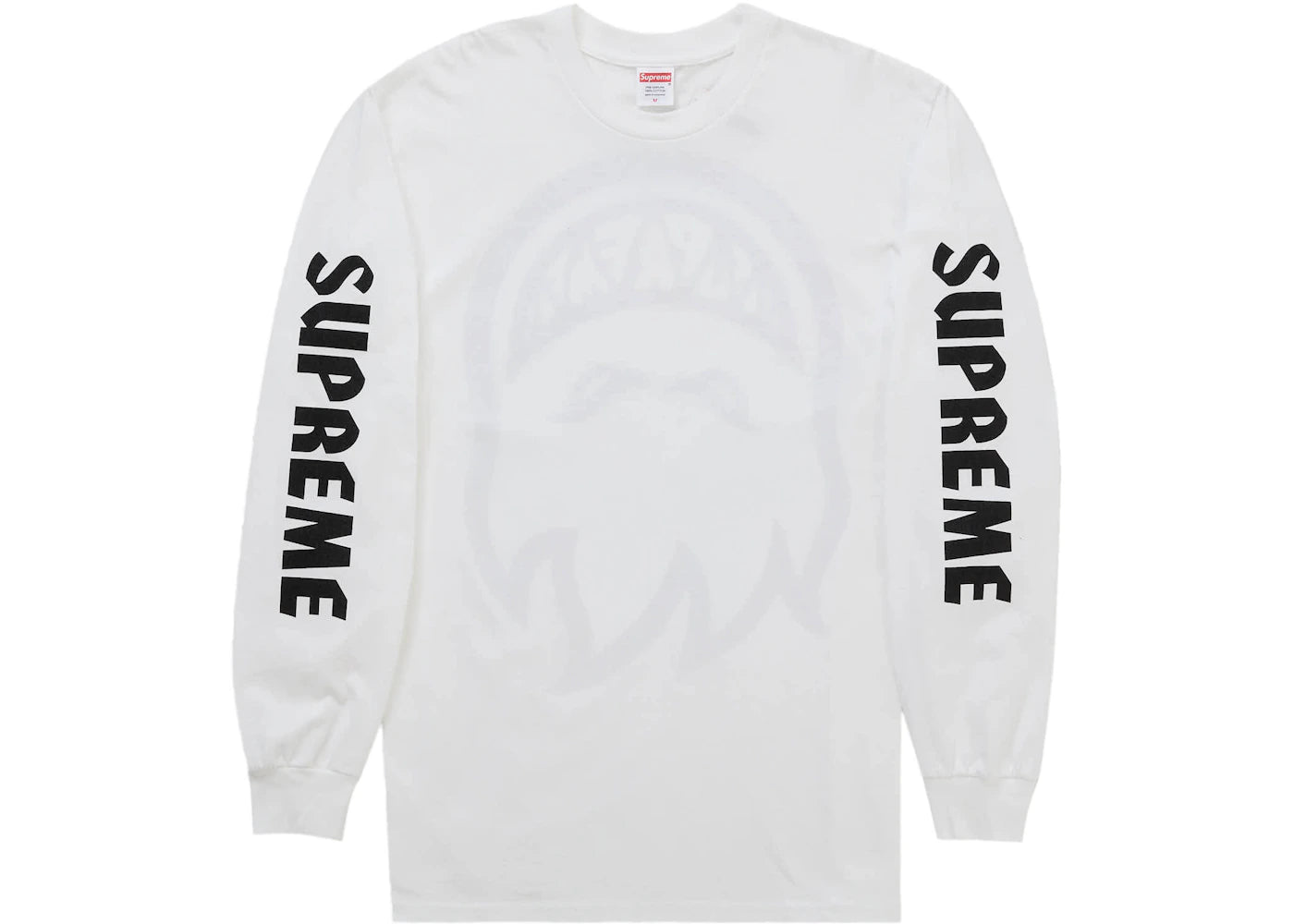Supreme Spitfire Bighead L/S Tee White - vue secondaire A