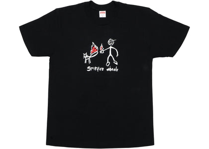 Supreme Spitfire Cat T-Shirt Black - apparel view 2