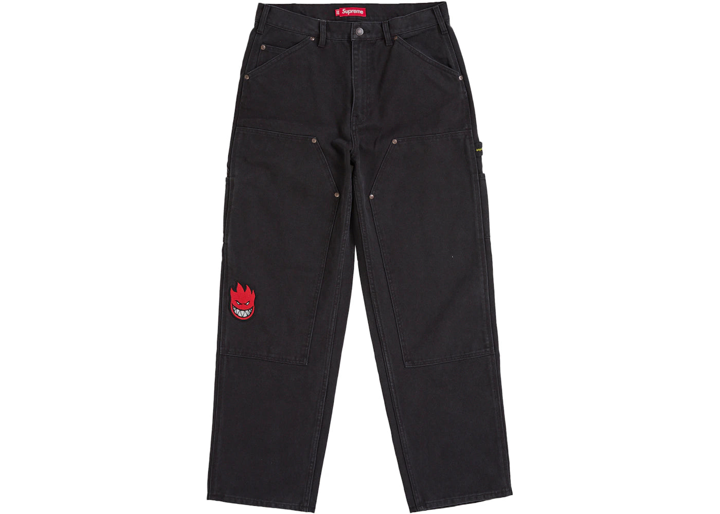 Supreme Spitfire Double Knee Painter Pant Black - vue 360