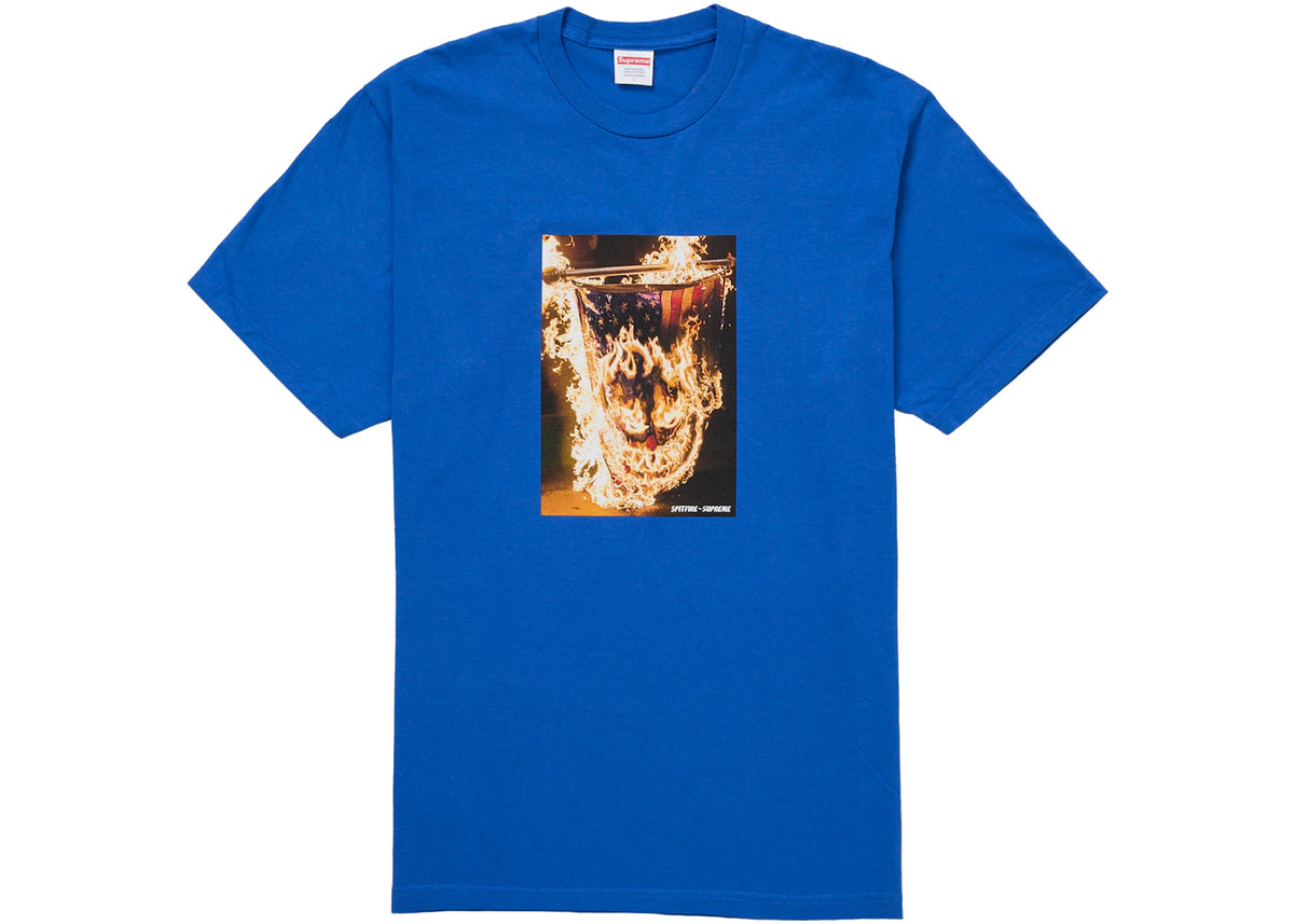 Supreme Spitfire Flag Tee Blue - vue 360